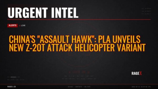China’s “Assault Hawk”: PLA Unveils New Z-20T Attack Helicopter Variant