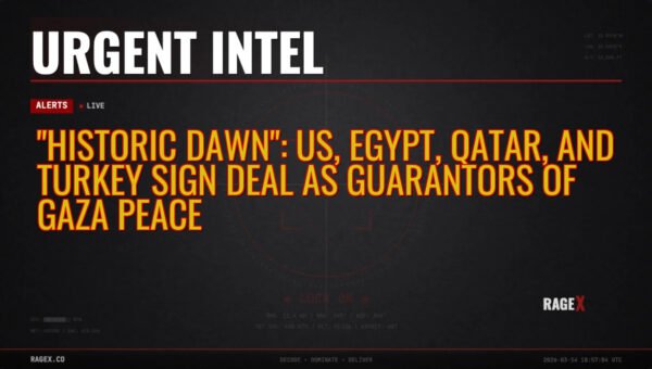 “Historic Dawn”: US, Egypt, Qatar, and Turkey Sign Deal as Guarantors of Gaza Peace