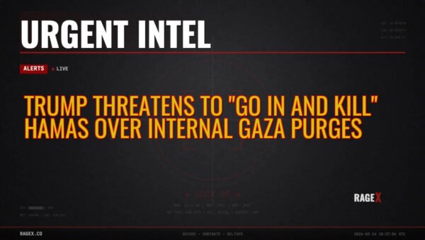 Trump Threatens to “Go In and Kill” Hamas Over Internal Gaza Purges