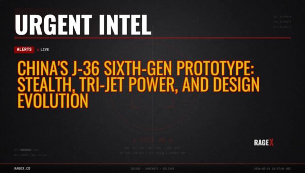 China’s J-36 Sixth-Gen Prototype: Stealth, Tri-Jet Power, and Design Evolution