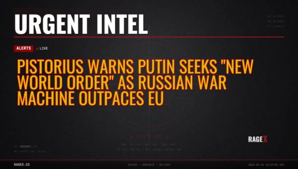 Pistorius Warns Putin Seeks “New World Order” as Russian War Machine Outpaces EU