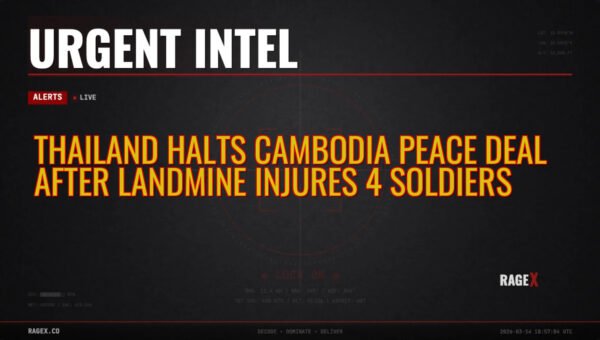 Thailand Halts Cambodia Peace Deal After Landmine Injures 4 Soldiers