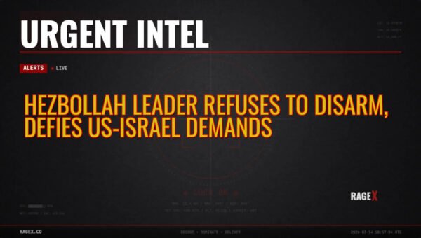 Hezbollah Leader Refuses to Disarm, Defies US-Israel Demands