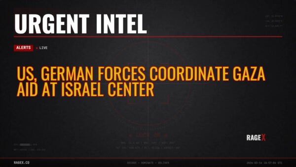US, German Forces Coordinate Gaza Aid at Israel Center