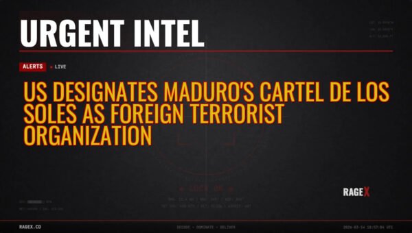 US Designates Maduro’s Cartel de los Soles as Foreign Terrorist Organization