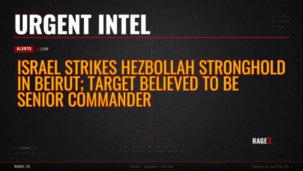 Israel Strikes Hezbollah Stronghold in Beirut; Target Believed to be Senior Commander