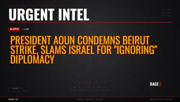 President Aoun Condemns Beirut Strike, Slams Israel for “Ignoring” Diplomacy