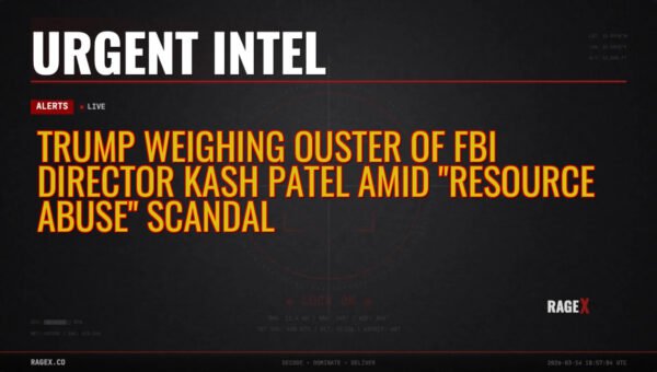 Trump Weighing Ouster of FBI Director Kash Patel Amid “Resource Abuse” Scandal