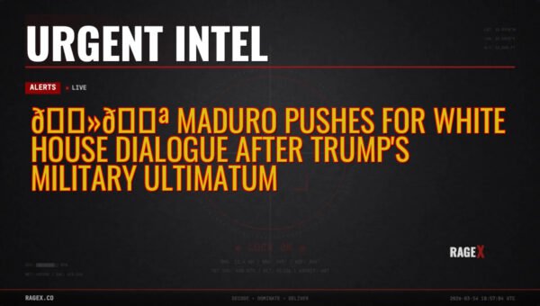 🇻🇪 Maduro Pushes for White House Dialogue After Trump’s Military Ultimatum