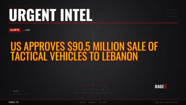 US Approves $90.5 Million Sale of Tactical Vehicles to Lebanon