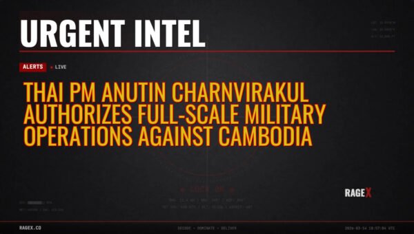 Thai PM Anutin Charnvirakul Authorizes Full-Scale Military Operations Against Cambodia