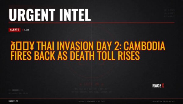 💥 Thai Invasion Day 2: Cambodia Fires Back as Death Toll Rises