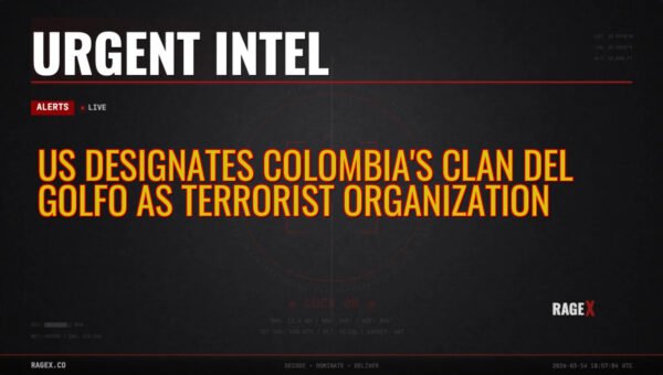 US Designates Colombia’s Clan del Golfo as Terrorist Organization