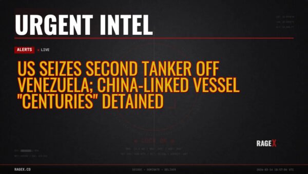 US Seizes Second Tanker Off Venezuela; China-Linked Vessel “Centuries” Detained