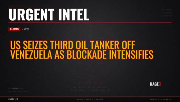 US Seizes Third Oil Tanker Off Venezuela as Blockade Intensifies