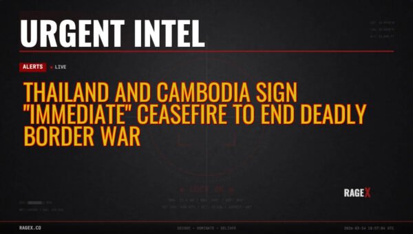 Thailand and Cambodia Sign “Immediate” Ceasefire to End Deadly Border War