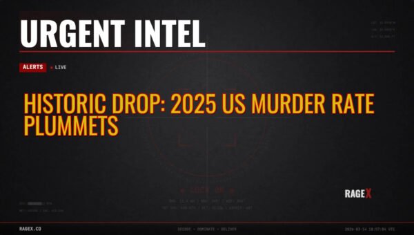 Historic Drop: 2025 US Murder Rate Plummets