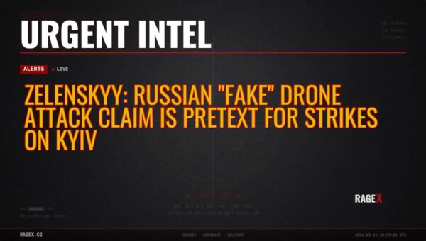 Zelenskyy: Russian “Fake” Drone Attack Claim is Pretext for Strikes on Kyiv