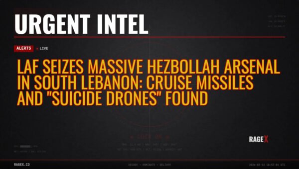 LAF Seizes Massive Hezbollah Arsenal in South Lebanon: Cruise Missiles and “Suicide Drones” Found