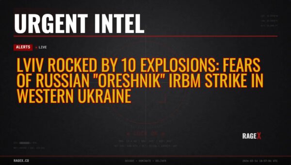 Lviv Rocked by 10 Explosions: Fears of Russian “Oreshnik” IRBM Strike in Western Ukraine