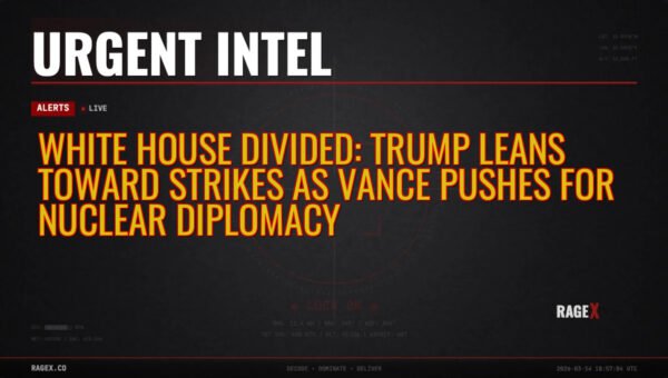 White House Divided: Trump Leans Toward Strikes as Vance Pushes for Nuclear Diplomacy