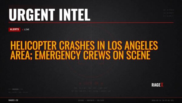 Helicopter Crashes in Los Angeles Area; Emergency Crews on Scene